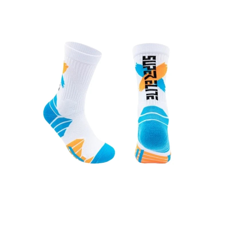 Nylon Polyester High Tube Athletic Sports Socks