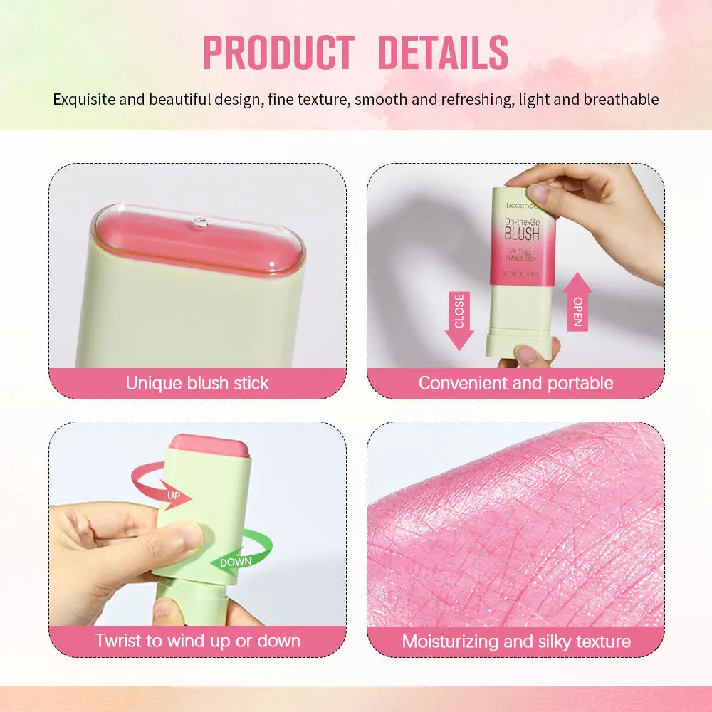 Cream Blush Stick Tinted Moisturizing Face Makeup