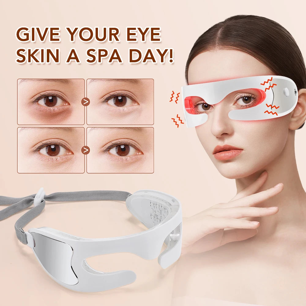3D LED Red Light Vibration Eye Massager for Fatigue Relief - 8