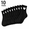 Polyester Elastane Mid Calf Heart Pattern Socks