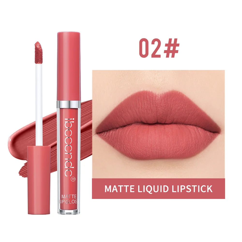 Matte Velvet Liquid Lipstick Waterproof Long Lasting Lip Glaze