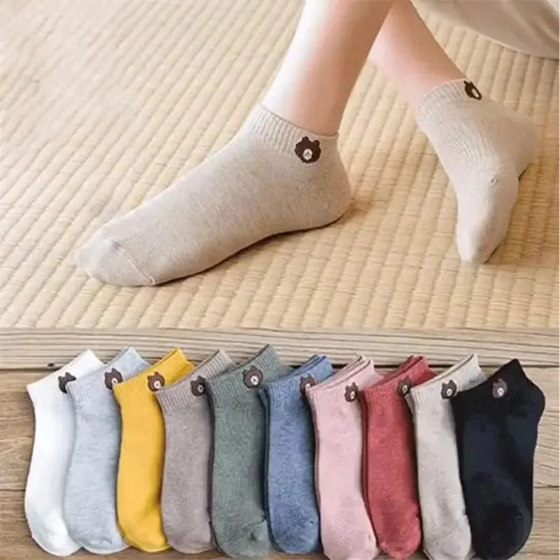 Polyester Elastane Low Tube Socks Set - 2