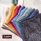 Cotton Blend Glitter Knit Women Casual Crew Socks