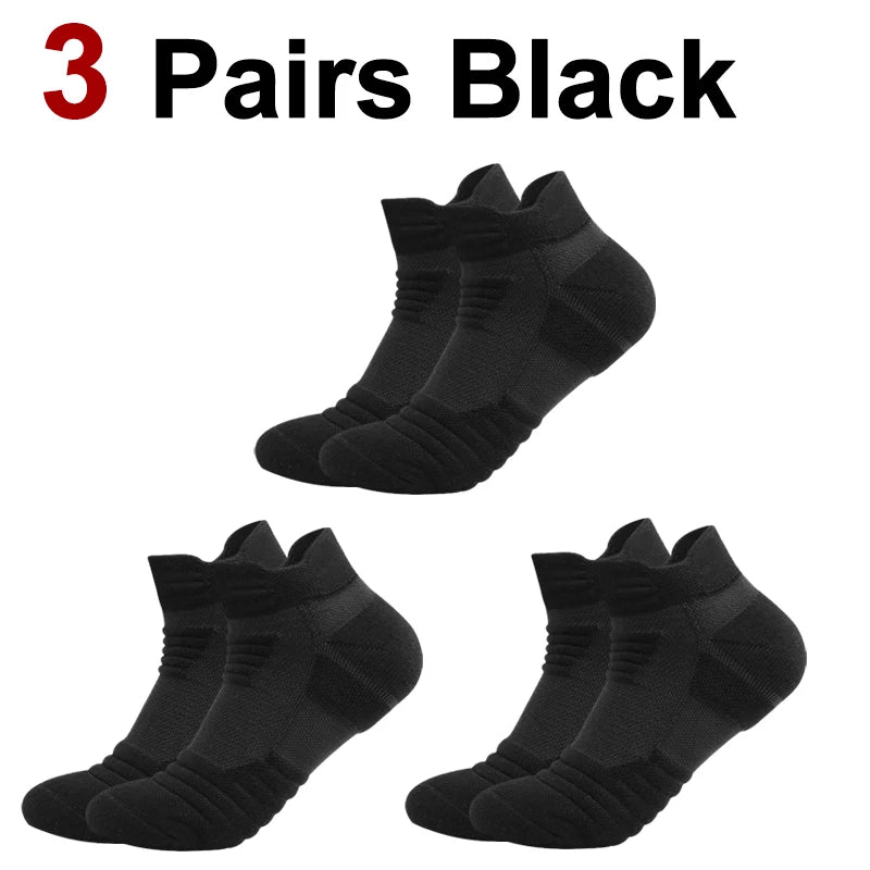 Polyester Elastane Ankle Athletic Sports Socks - 16