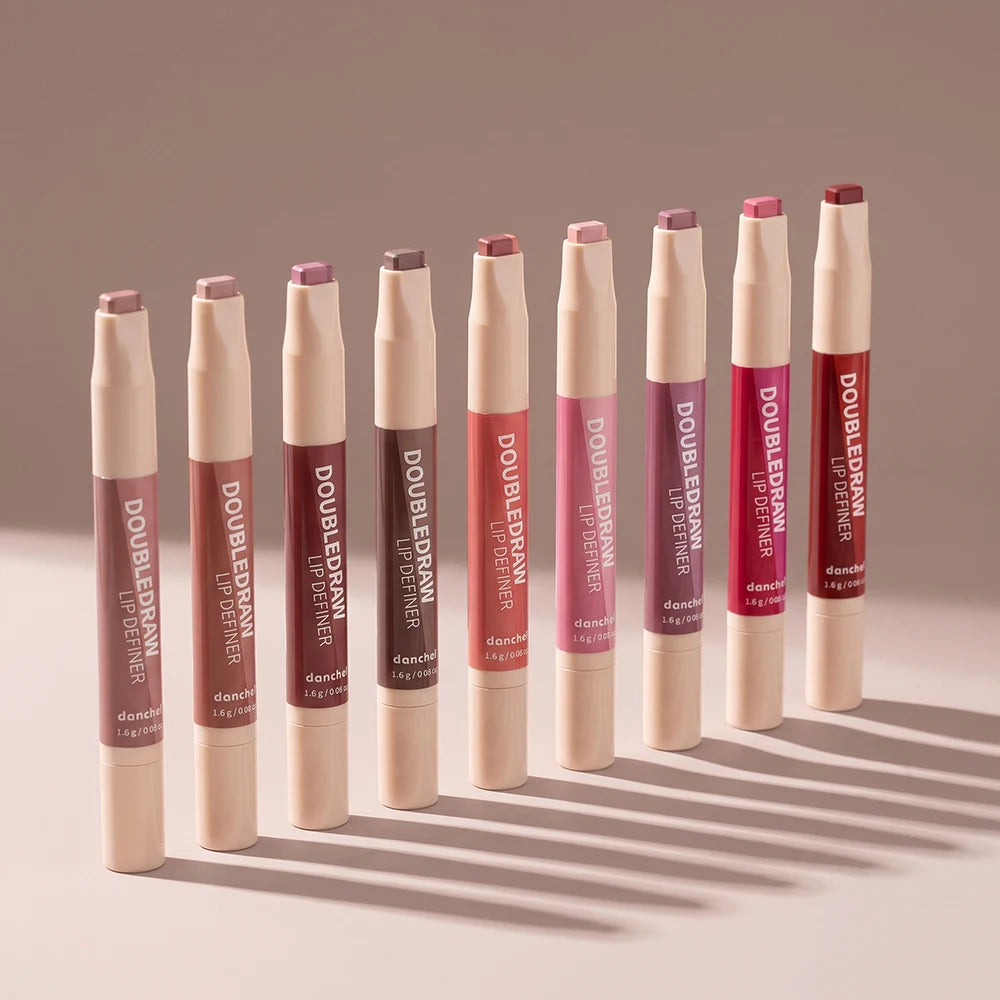 Dual Ended Matte Lip Liner and Gloss Pencil