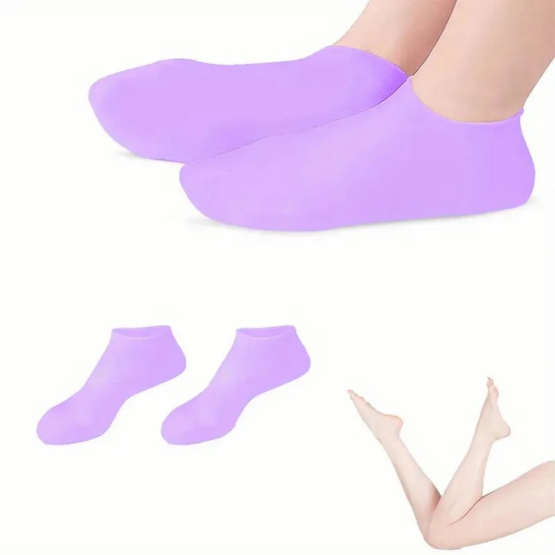 Silicone Moisturizing Socks for Dry Cracked Feet