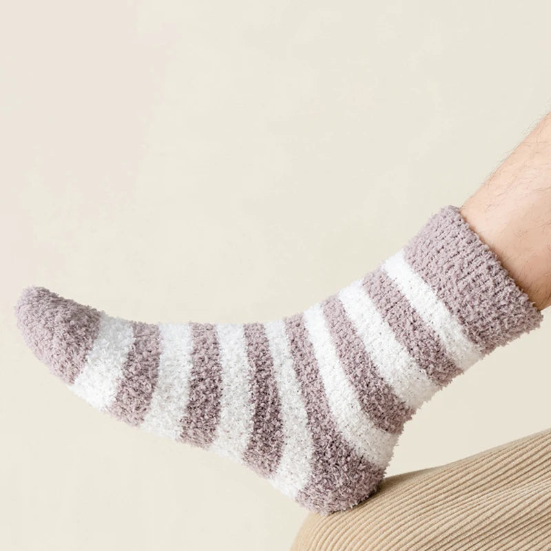 Polyester Elastane Warm Winter Crew Socks