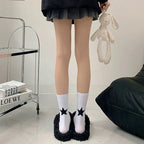 Cotton Star Pattern Mid Tube Socks