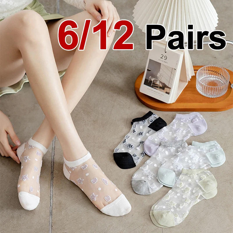 Polyester Elastane Low Cut Breathable Summer Socks