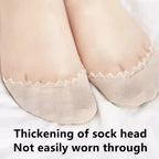 Womens Polyester Nylon Anti Slip Casual Socks