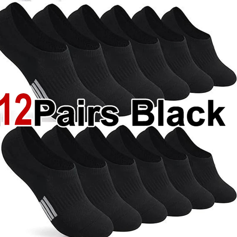 Breathable Polyester Invisible Ankle Socks for Women