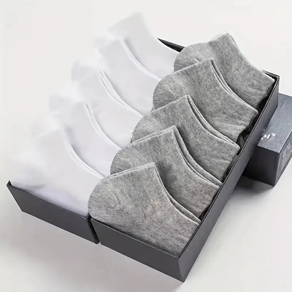 Polyester Elastane Mens No Show Low Cut Casual Socks