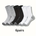 Polyester Elastane Blend Crew Socks