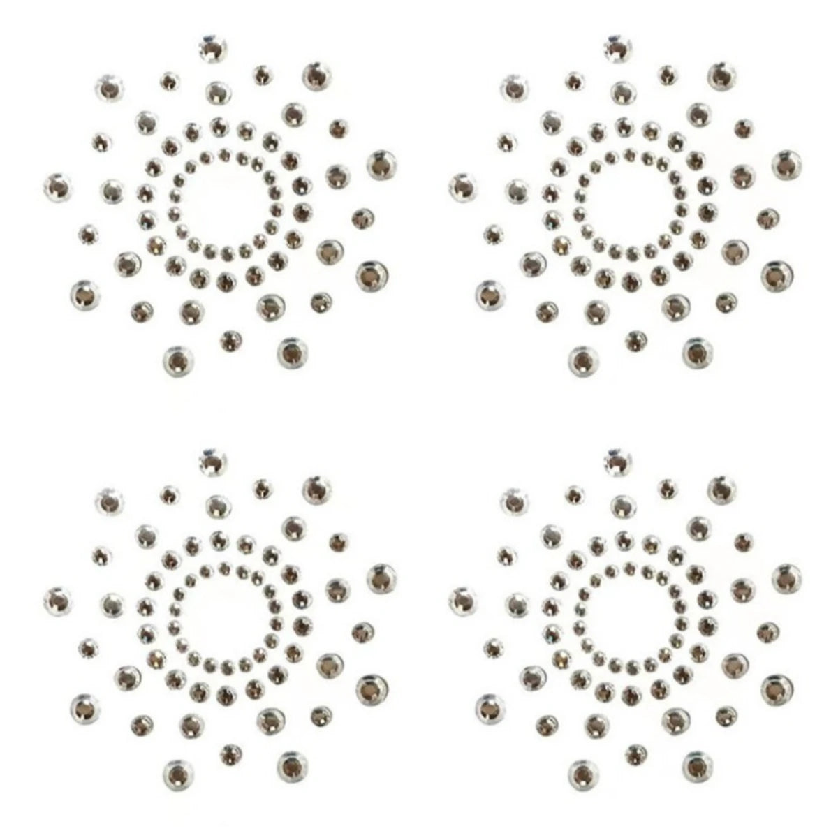Silicone Rhinestone Nipple Covers - 15