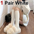 Polyester Blend High Tube Casual Socks for Women