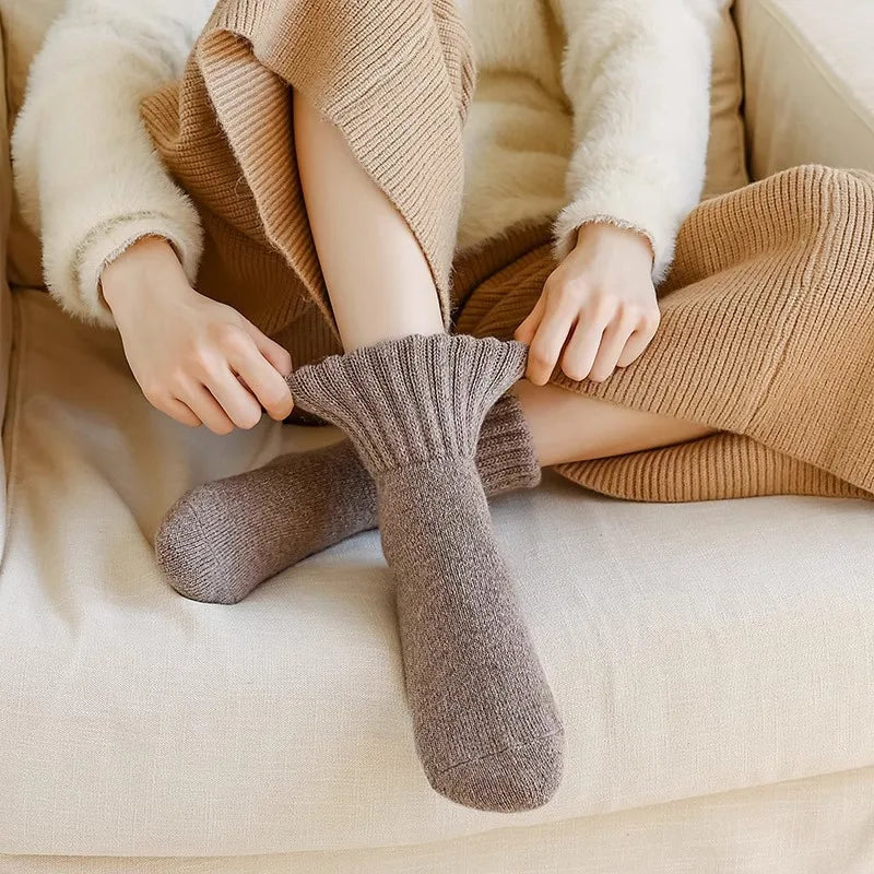 Thick Knitted Winter Socks for Women - 6