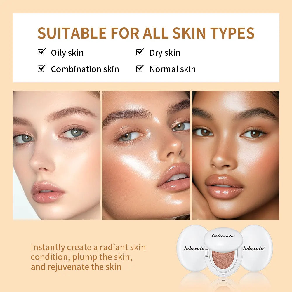 Liquid Foundation Air Cushion Compact for Hydrating Glow Finish