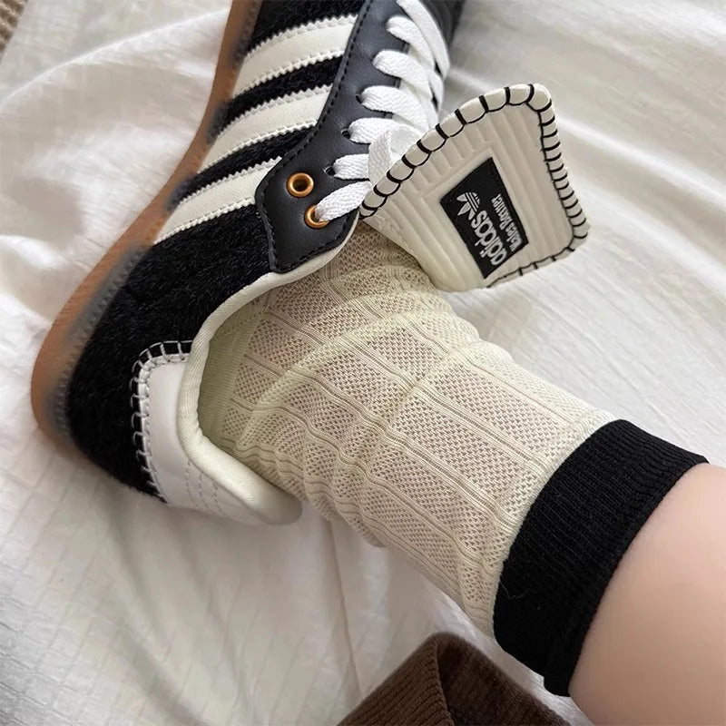 Polyester Mesh Breathable Mid Tube Socks