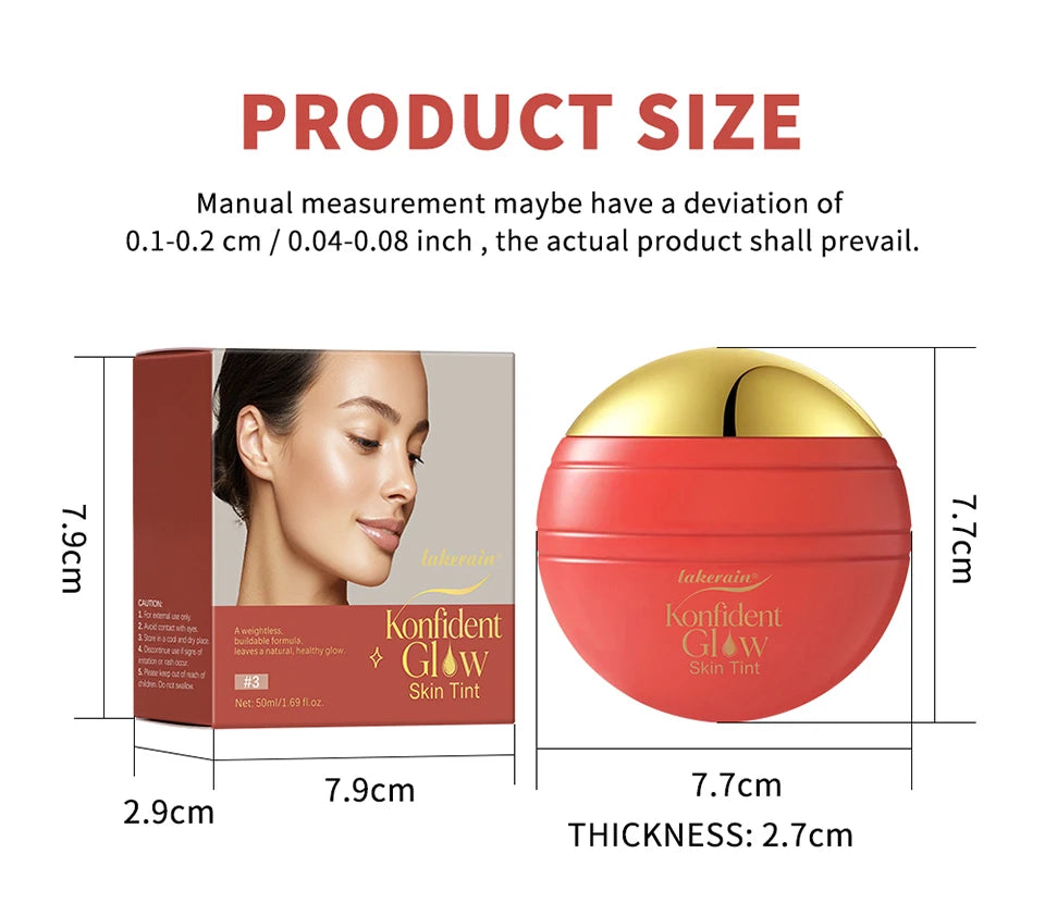 Liquid Skin Tint Foundation Radiant Coverage Makeup - 17