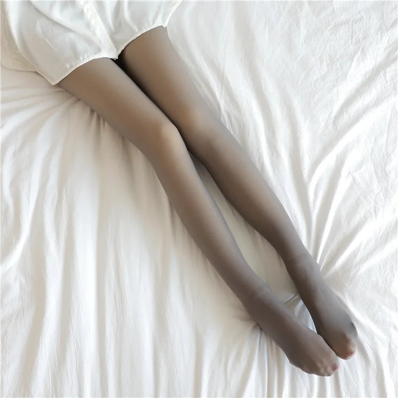 Polyester Elastane Thermal Pantyhose Winter Warm Tights - 32
