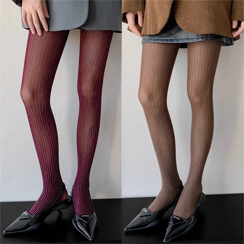 Shiny Nylon Sheer Slimming Pantyhose Tights
