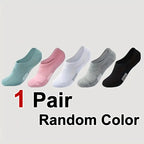Polyester Spandex Low Cut Invisible Women Casual Socks