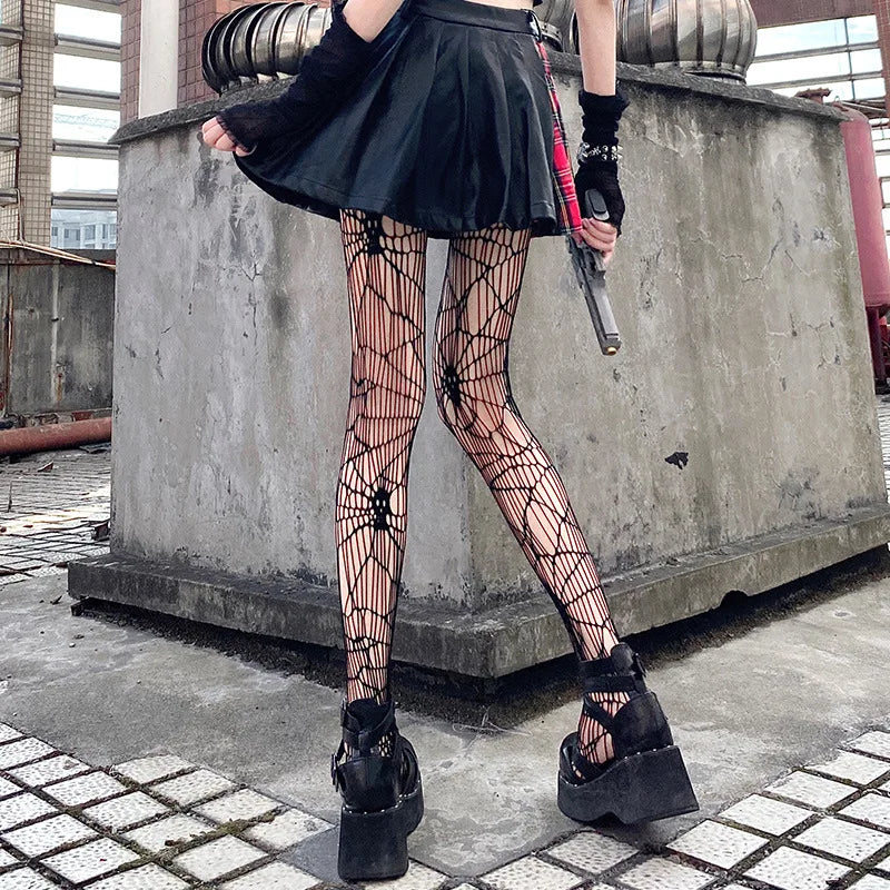 Nylon Spiderweb Pattern Pantyhose Stockings