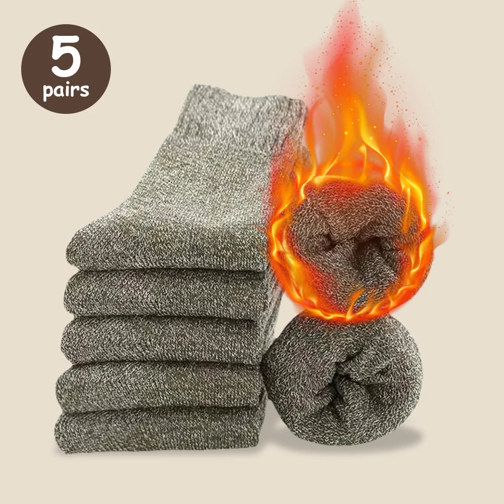 Mens Polyester Spandex Knit Crew Socks - 16