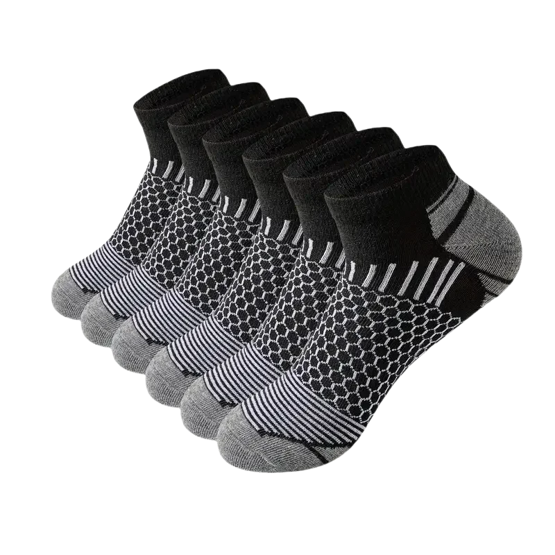 Polyester Blend Casual Ankle Socks For Men