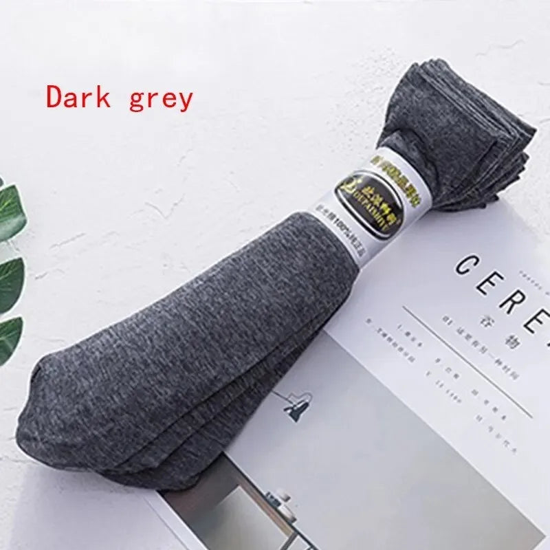 Polyester Mid Calf Casual Socks 10 Pair Set