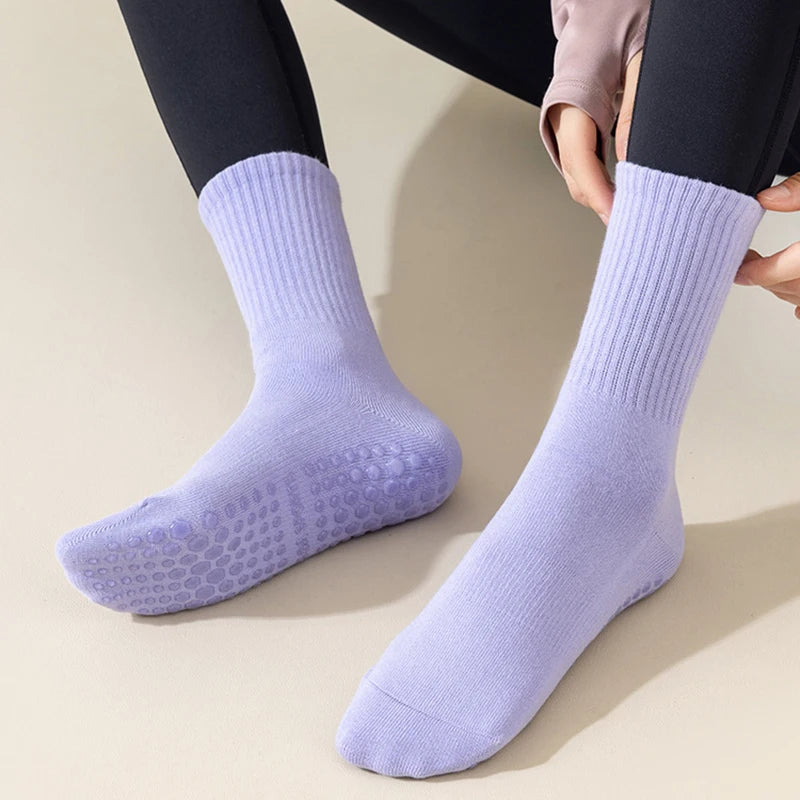 Cotton Anti Slip Yoga Sports Socks - 10
