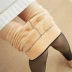 Thermal Fleece Lined Translucent Winter Tights