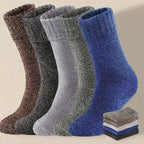 Mens Polyester Spandex Knit Crew Socks