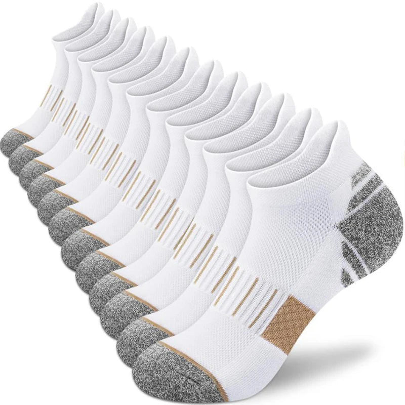 12 Pairs Breathable Polyester Spandex Athletic Sports Socks