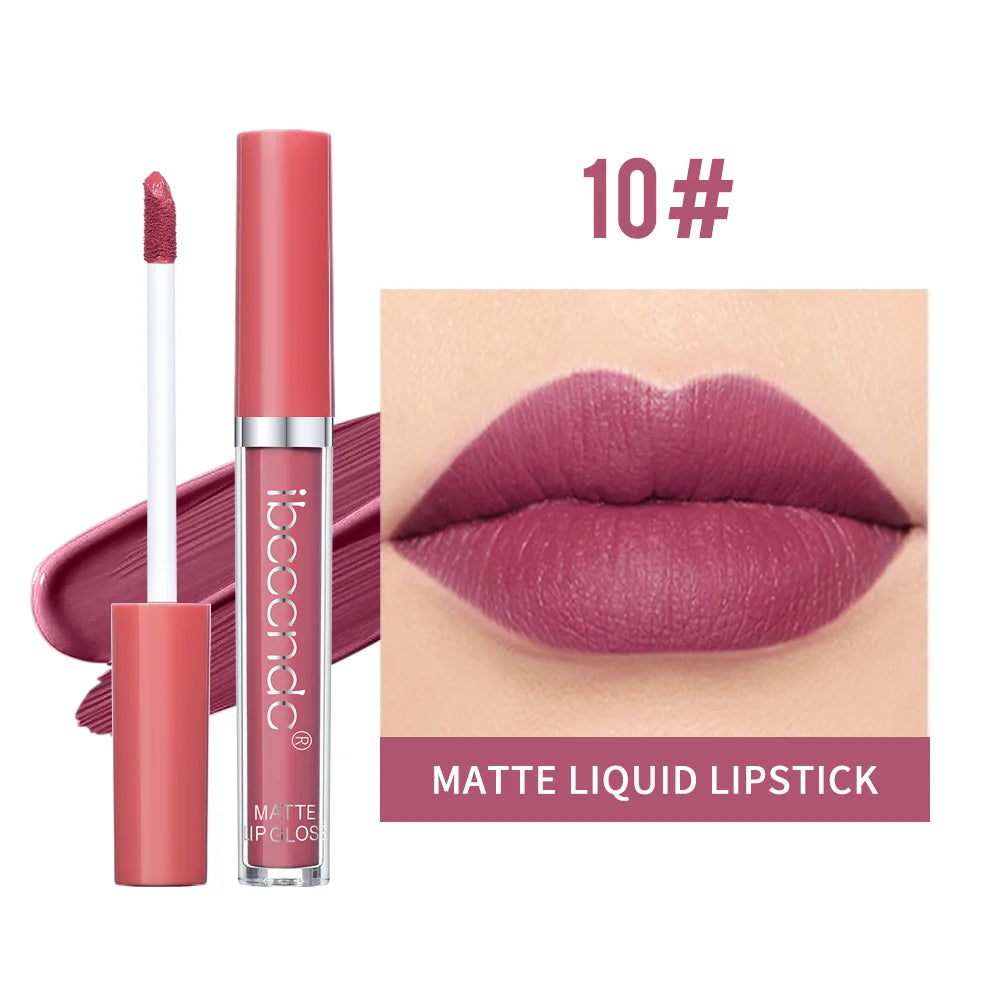 Matte Velvet Liquid Lipstick Waterproof Long Lasting Lip Glaze - 27