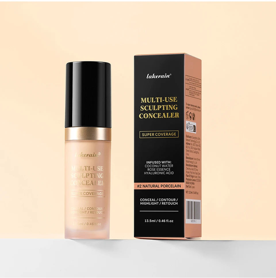 5 Color Liquid Face Concealer Waterproof Oil Control Foundation - 16