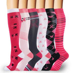 Nylon Polyester Elastane Knee High Compression Socks