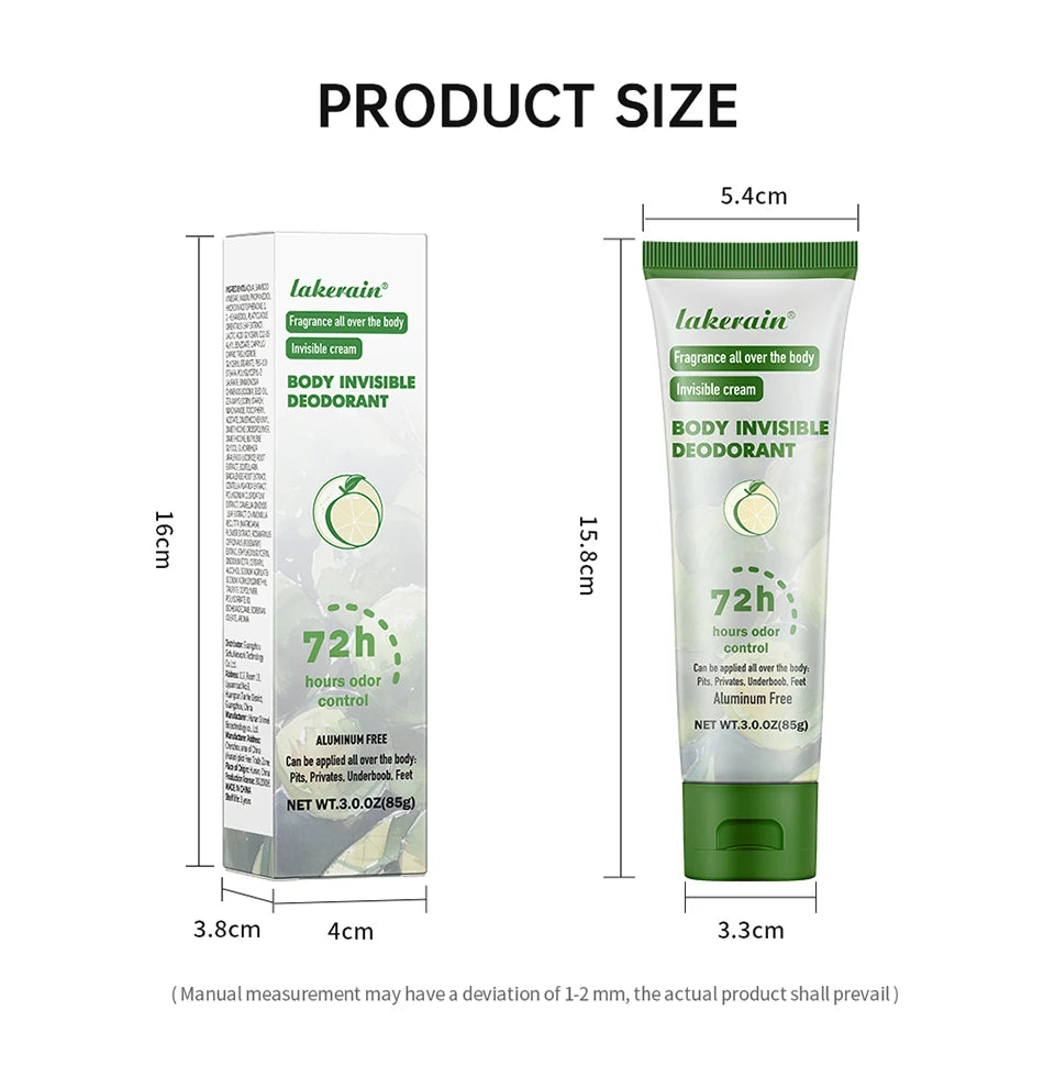 Full Body Deodorant Invisible Cream