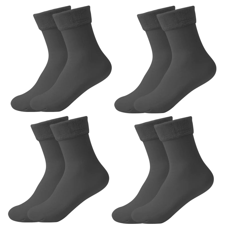 Thick Velvet Fleece Lined Winter Socks for Women