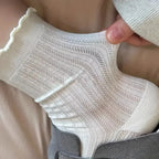 Polyester Elastane Mesh Mid Tube Casual Socks
