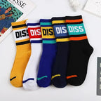 Polyester Elastane Blend Crew Socks Set
