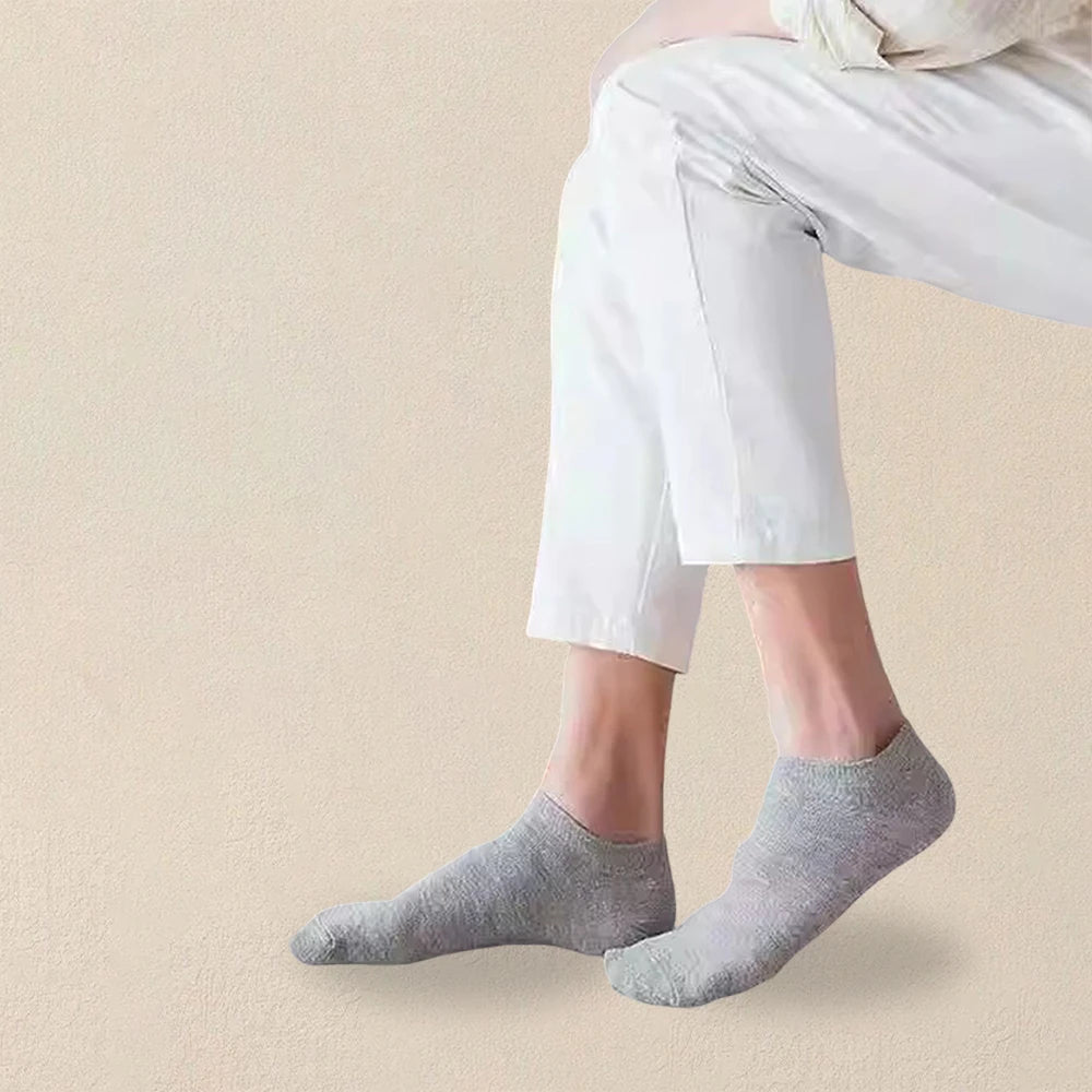 Polyester Elastane Mens No Show Low Cut Casual Socks - 2