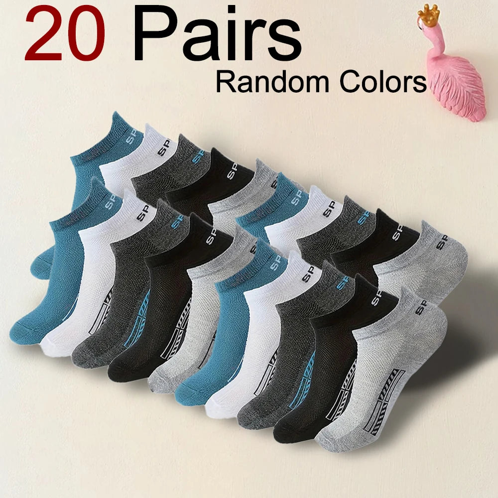Polyester Spandex Ankle Socks Breathable Sports Casual Footwear