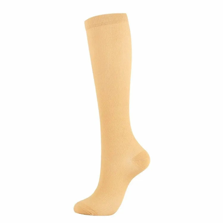 Nylon Spandex Elastic Compression Socks High Tube - 12