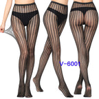 Nylon Spandex Jacquard Patterned Fishnet Pantyhose Tights