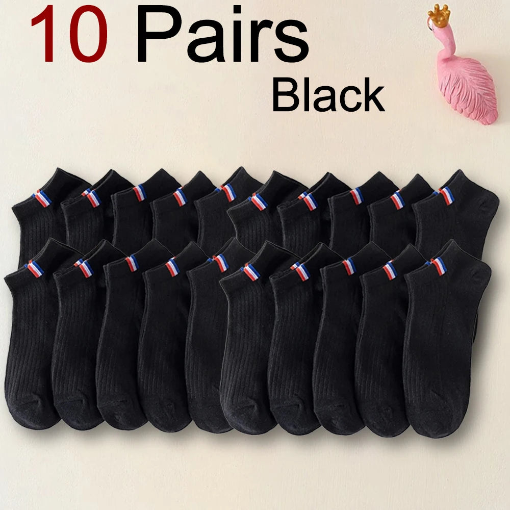 Polyester Spandex Ankle Socks Breathable Sports Casual Footwear - 44