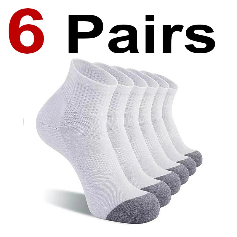 Polyester Elastane Crew Socks For Sports And Daily Wear - 9