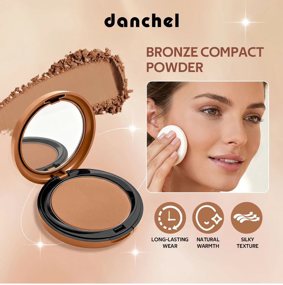 Matte Bronze Pressed Powder Face Contouring Makeup