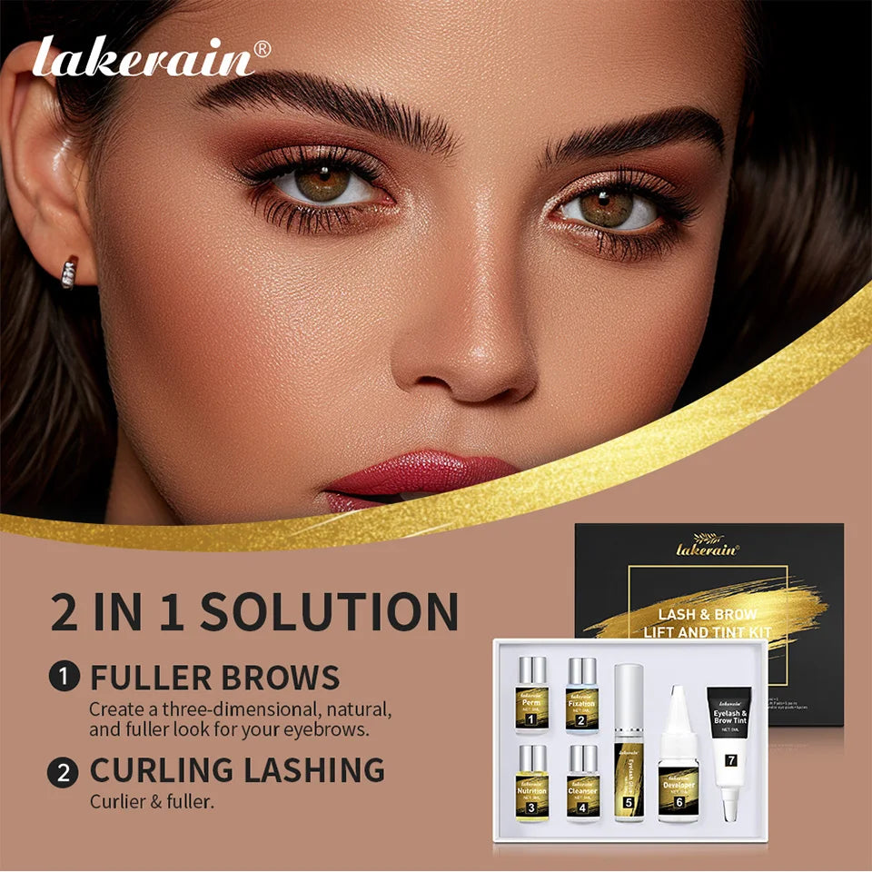 Professional Eyelash and Eyebrow Lifting and Tinting Kit