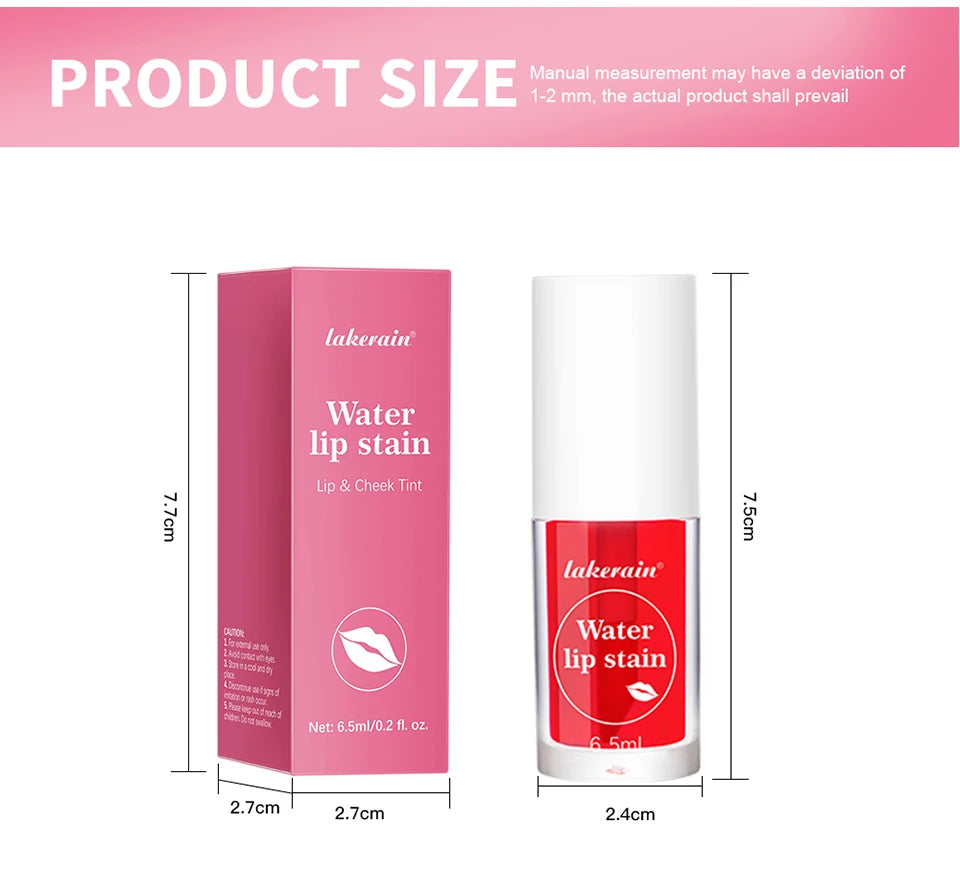 Waterproof Liquid Lip Stain And Cheek Tint